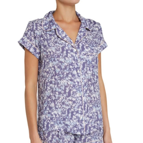Eberjay x Rebecca Taylor Lily Shortie Pajama Set Floral Sleep -NO SHORTS - Picture 1 of 6
